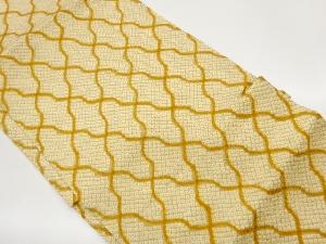 本総絞り変わり菱に鹿の子模様名古屋帯